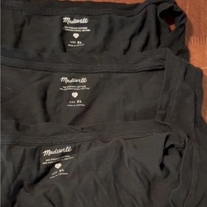 Three classic Madewell tanks/tees all cotton soft